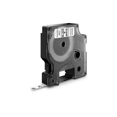 Dymo taśma do drukarek etykiet, D1 43613  czarny/biały 7m/6mm